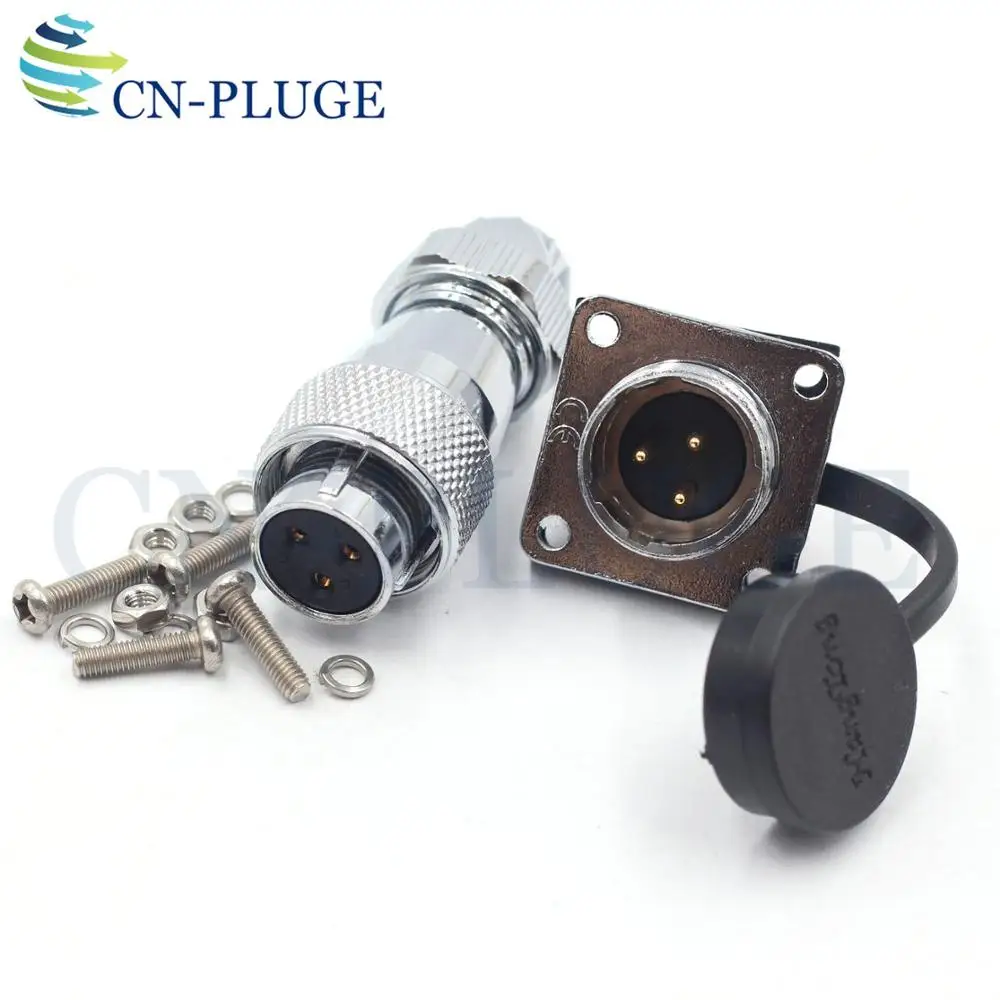 WS16 серии 3-контактный разъем авиационный металлический круглый кабель мужской