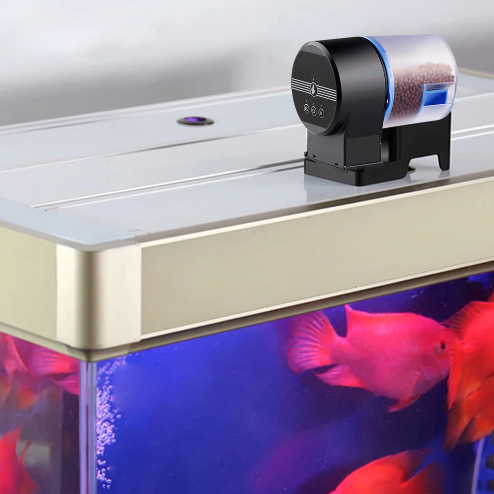 Digital Automatic Fish Feeder Aquarium Goldfish Smart Timing Auto 8/12/24 hours Timer Food Feeding Tools​ | Дом и сад