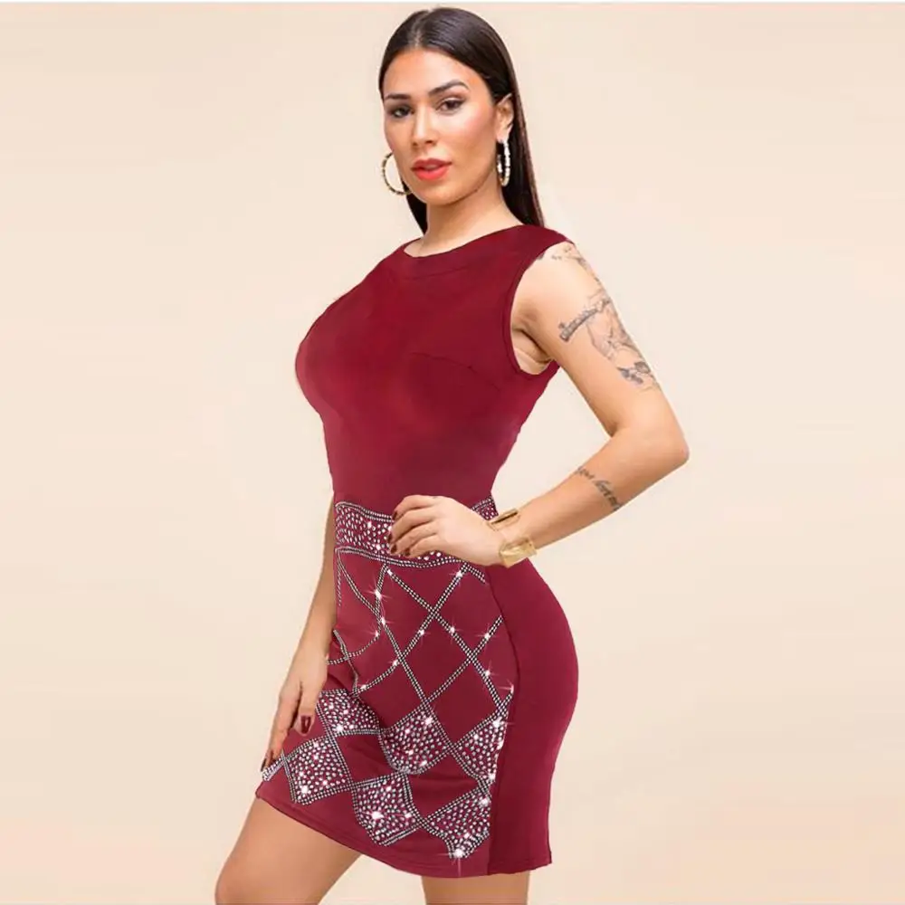 Блестящее платье для женщин с блестками вечерние платья ночного клуба летние