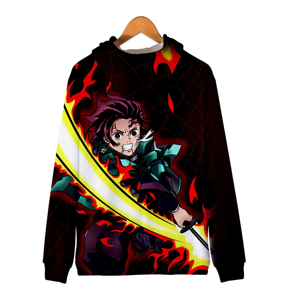 Kimetsu no Yaiba толстовки Толстовка для мужчин/женщин хип хоп осень и зима 3D пуловер Толстовка Harajuku корейский поп