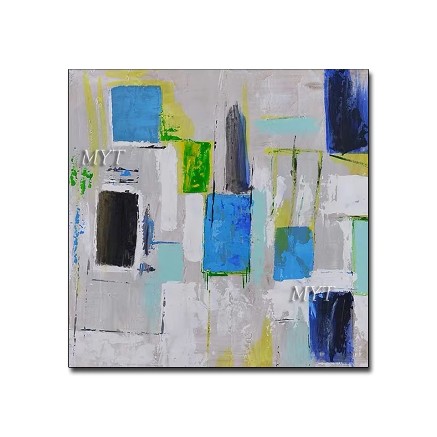 Большой домашний декор искусство абстракция новая ручная роспись толстая