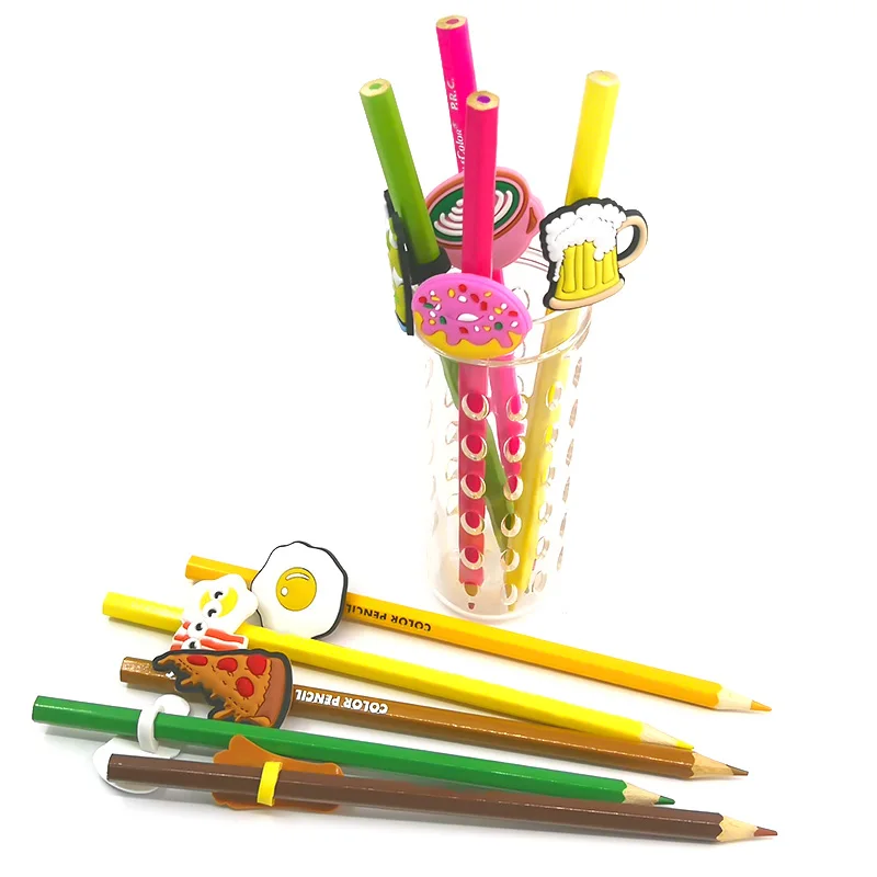 100 шт./лот креативное изображение еды ПВХ чехол для ручки Карандаш попкорна