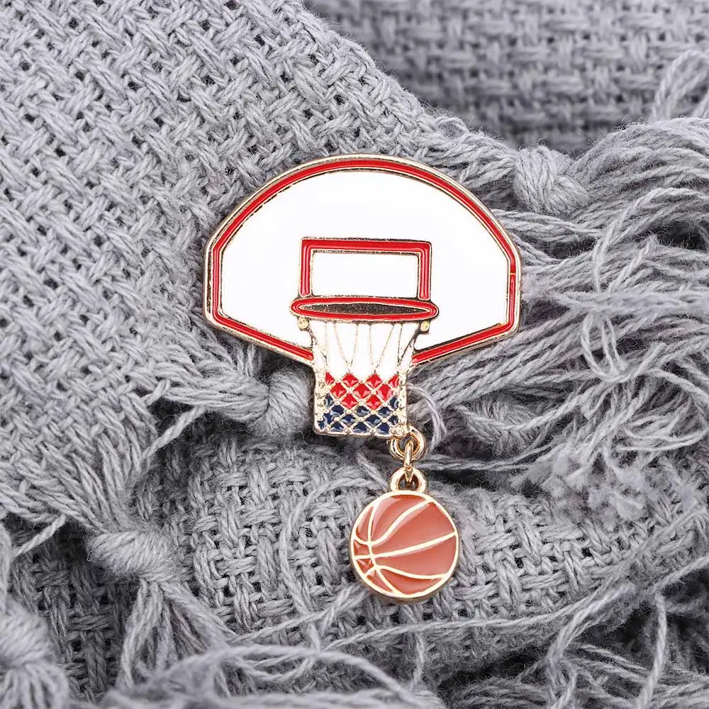 Новые заколки и броши эмалированные для баскетбола любителей эмалевые значки
