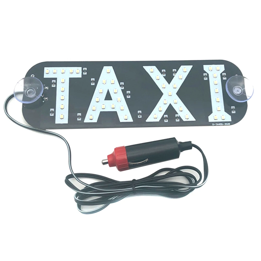 

Taxi LED Sign Warning Light Decoration Indicator Shockproof Safe DC 12V for Car F-Best