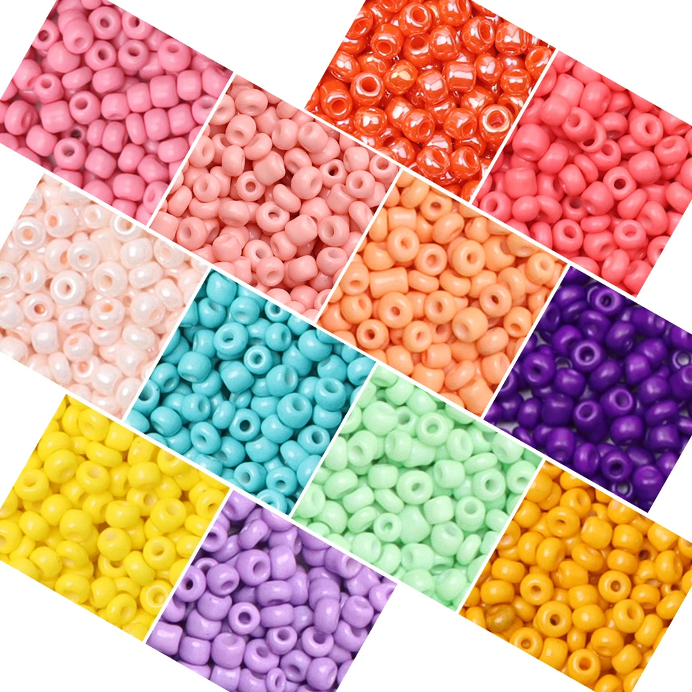 

Pony Beads For Needlework Glass Seed Beads 2/3/4mm For Bracelet Seed Beads For DIY Earring Necklace Cross Stitch Accessories