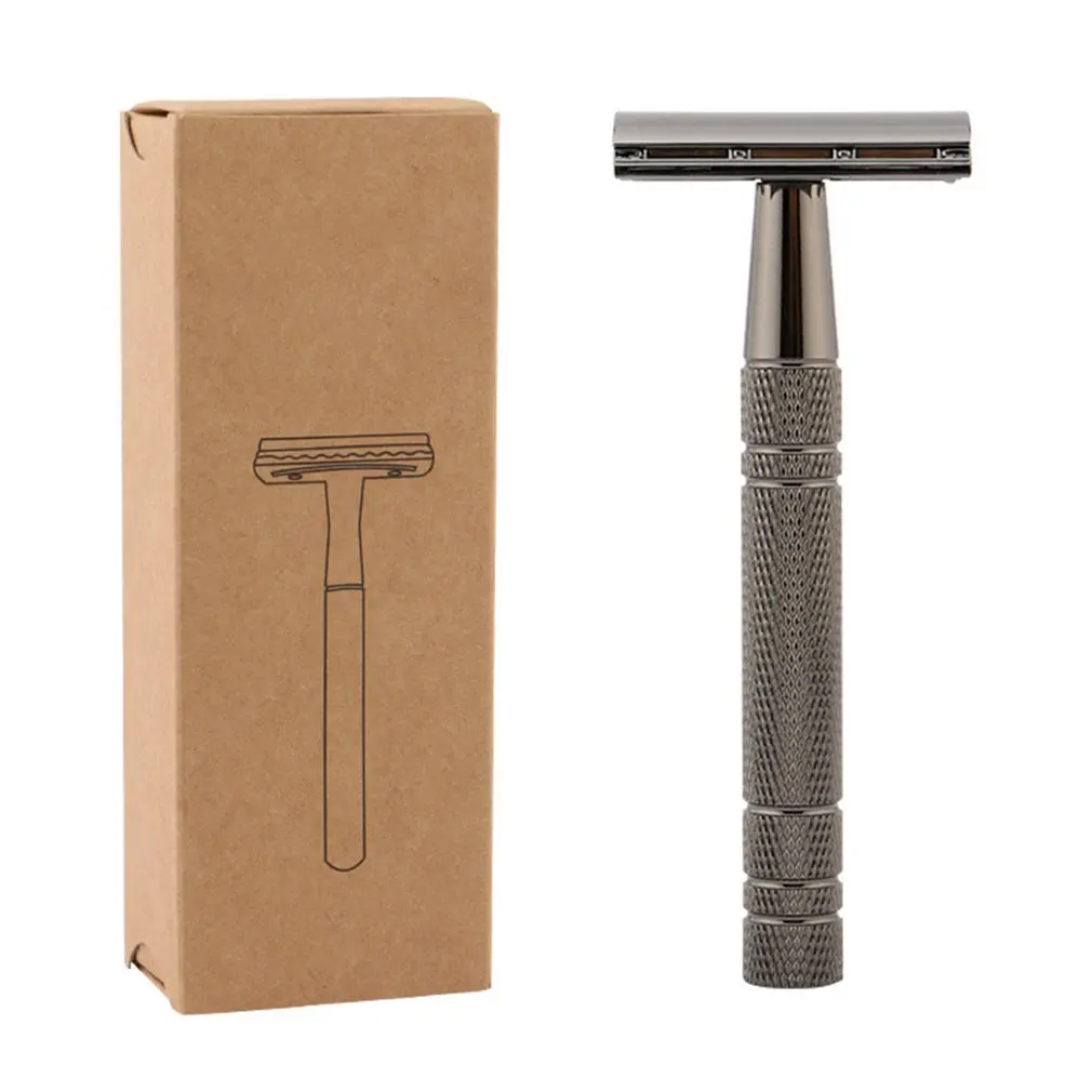 

Double Edge Safety Razor Vintage Metal Single Blade Razor Classic Wet Shaving Manual Shavers Fits Standard Razor Blades