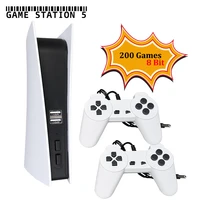 tv game console 8 bit retro consola video juegos 200 classic games built in gs5 station usb wired handheld gamepad av output
