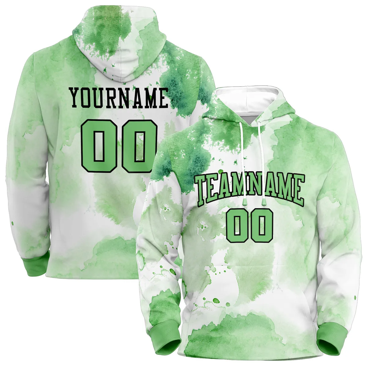 Custom Hooded Sweatshirts Personalized Print Your Name/Number Pullover Awesome Washable Soft Hoodie with Pocket for Men/Kid Fall