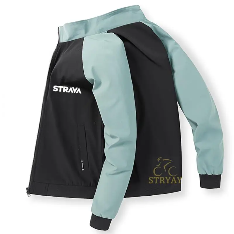

Мужская велосипедная спортивная куртка Strava, Мужская ветровка, модная уличная спортивная куртка, куртка для мотокросса, куртка для горного в...