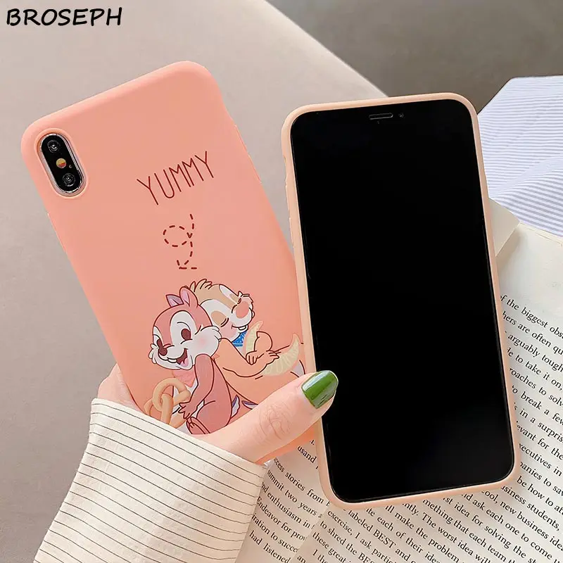 Милый мультяшный чехол для телефона iPhone 7 8 6 6s Plus X XR роскошный s мягкий силиконовый