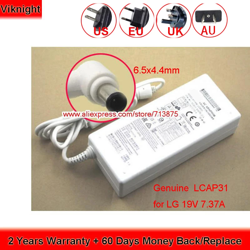 Подлинная 19V 7.37A 140W LCAP31 EAY62949001 для LG 34 дюймовый ультра широкий QHD монитор