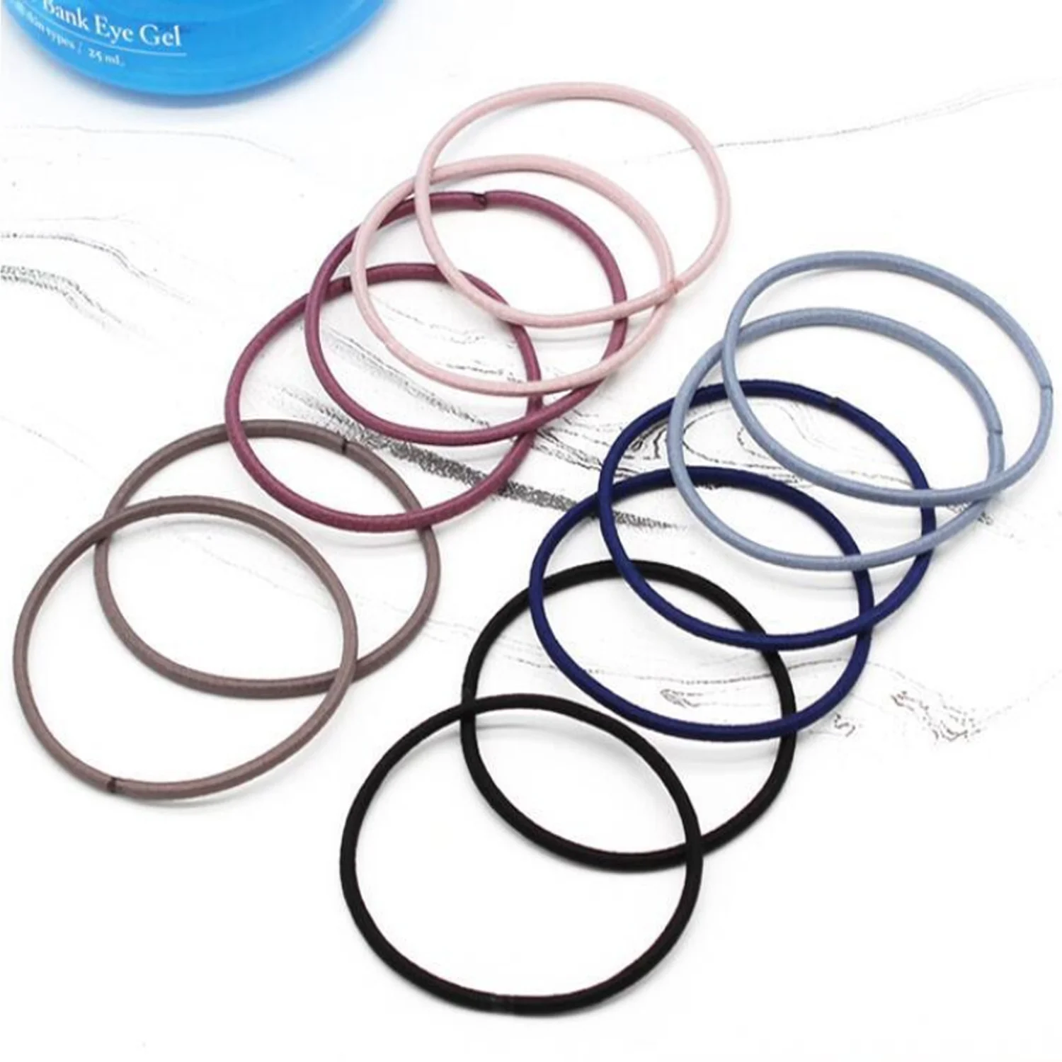 100 шт. высокоэластичные нейлоновые резинки для волос заколки конского хвоста