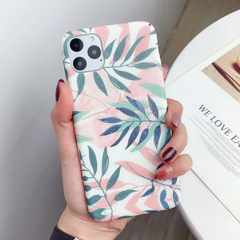 LOVECOM Ретро вишневые чехлы для телефонов с изображением цветов для iPhone 11 Pro Max XS Max XR XS X 6 6S 7 8 Plus матовая жесткая PC задняя крышка чехлы Подарки