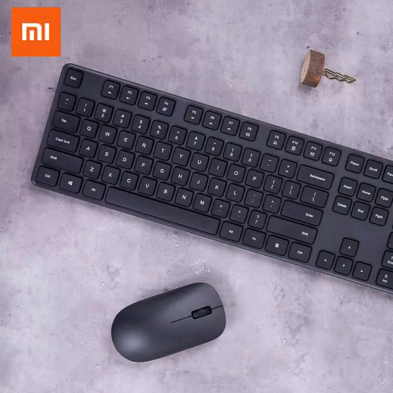 Набор для клавиатуры и мыши Xiaomi многофункциональная тонкая беспроводная Офисная