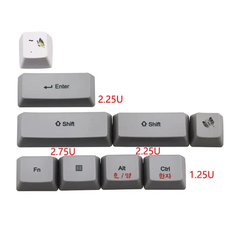 

73 key Ink Dye-Sublimation Keyboard Keycaps PBT OEM Profile Russian Keycap GH60