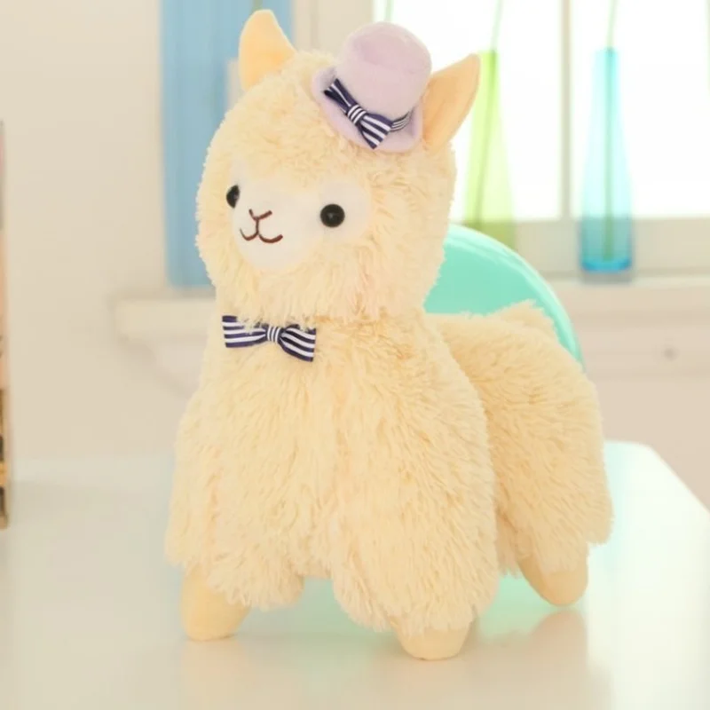 Милые плюшевые животные радуга альпака кукла плюшевая игрушка красочная трава