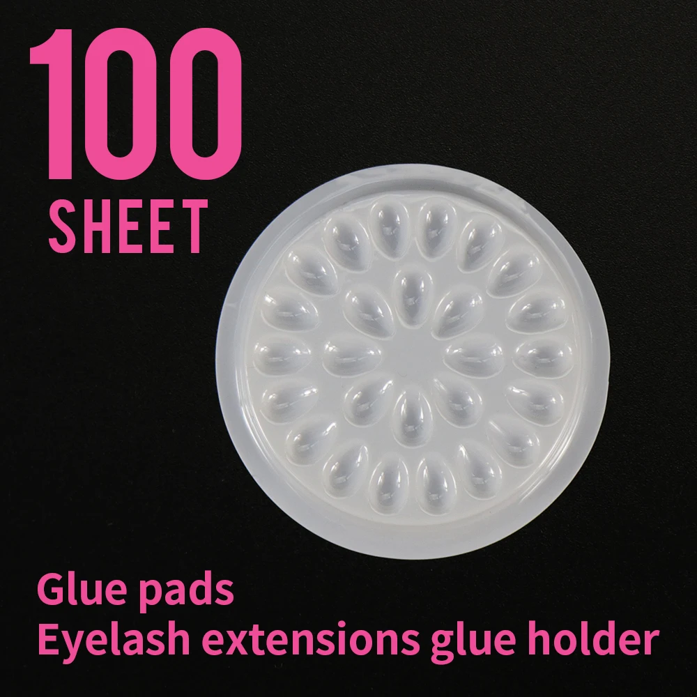 Пластиковый держатель для клея ресниц GLAMLASH клейкая прокладка клейкий поддон