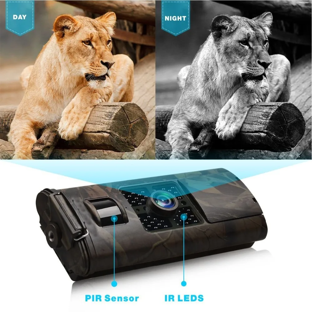 Trail Hunting Cameras Wild Surveillance Tracking Camera HC700  4G 3G MMS SMS SMTP FTP 16MP 1080P Infrared Wildlife Phototraps images - 6
