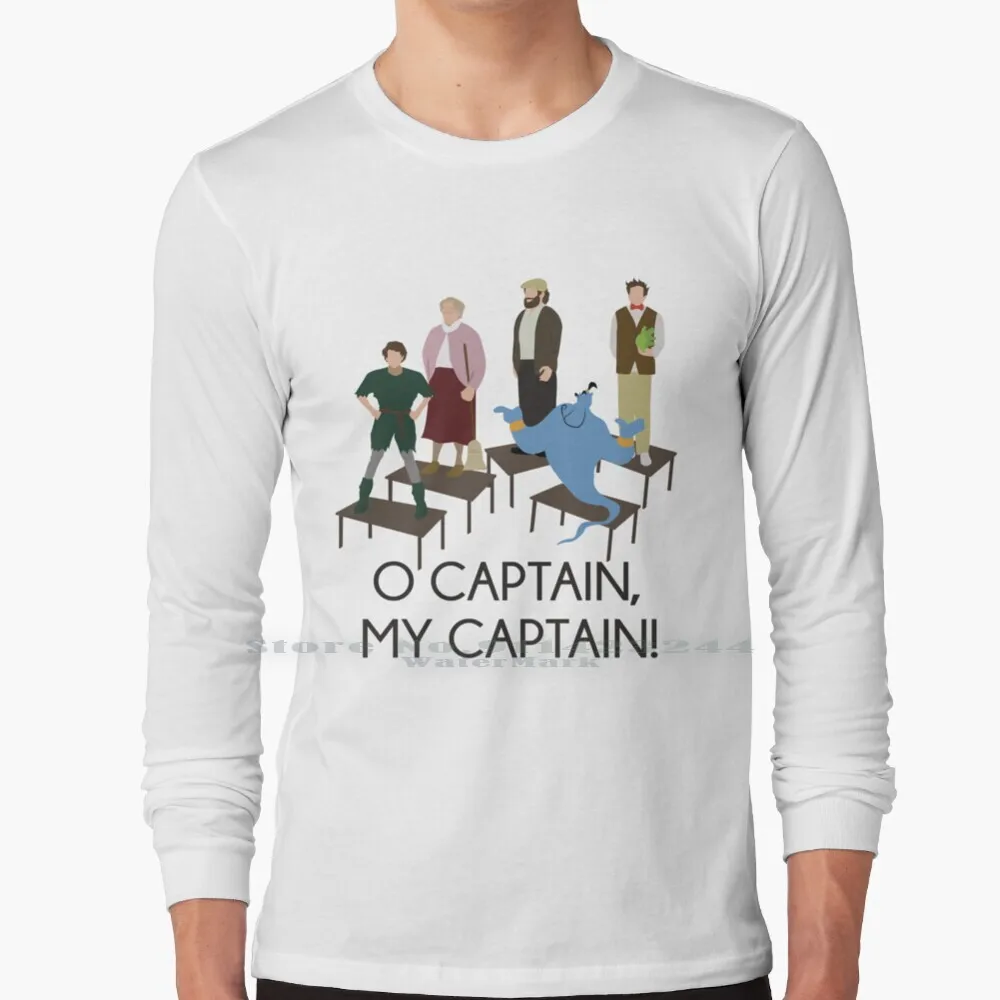 

Robin Williams Tribute T Shirt 100% Pure Cotton Robin Williams Tribute A Dead Poets Society Poetry O Captain My Captain Good