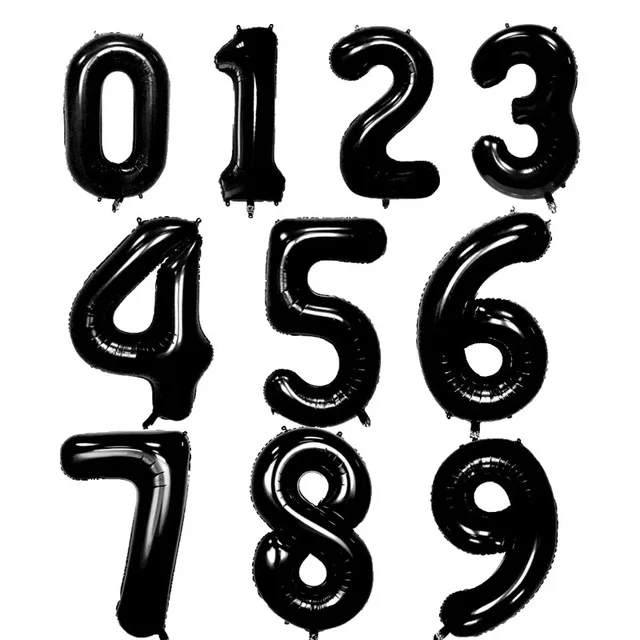 32 дюйма номер воздушный шар из фольги Радуга клипсы для воздушных шаров розового