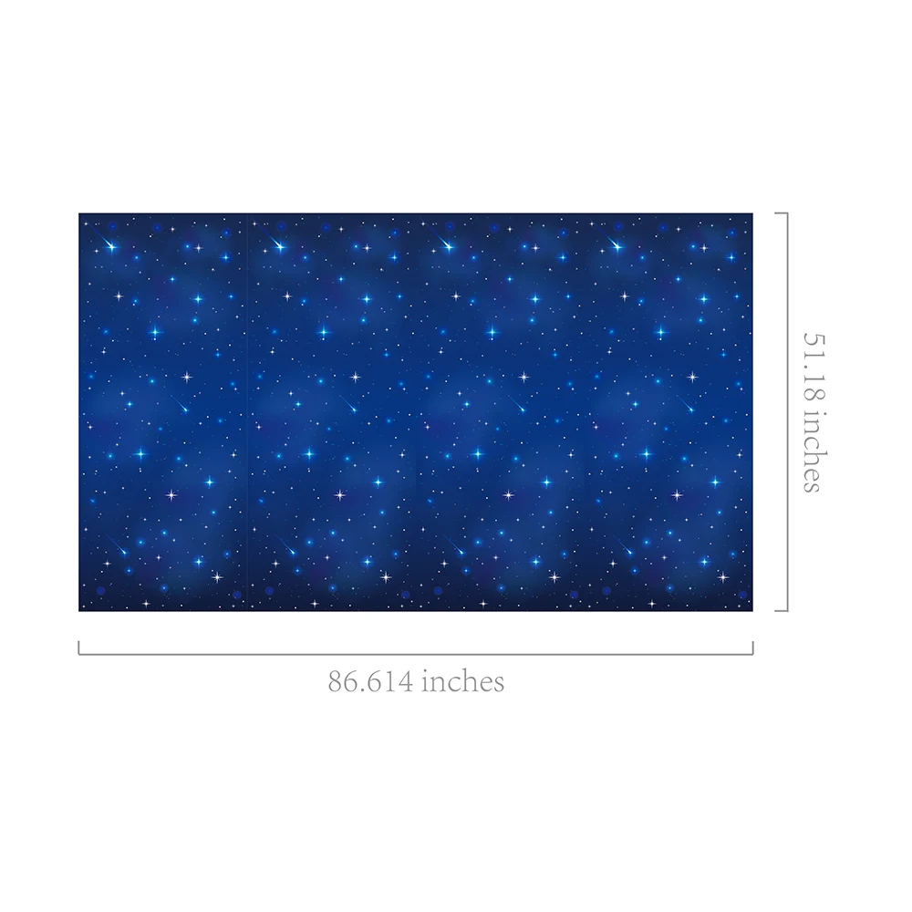 130*220cm PE Navy Space Sky Astronaut Birthday Party Disposable Tablecloth Tablecover Kids Stars Baby Shower Decorations | Дом и сад