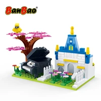 BanBao Four Seasons Spring Pencil vase Photo frame phone holder Building blocks Office tools for Valentines girl boy friend gift