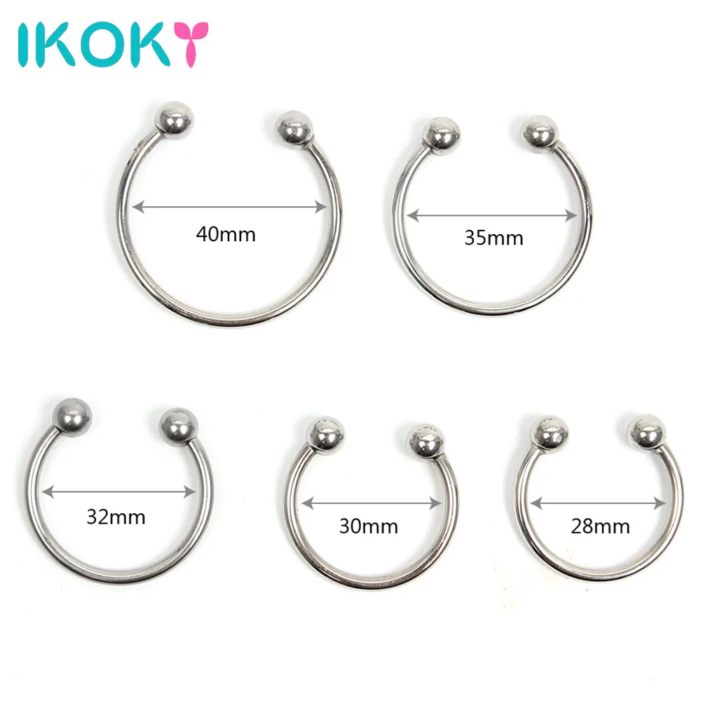 IKOKY кольцо для пениса секс игрушки Для мужчин серебро Задержка эякуляции