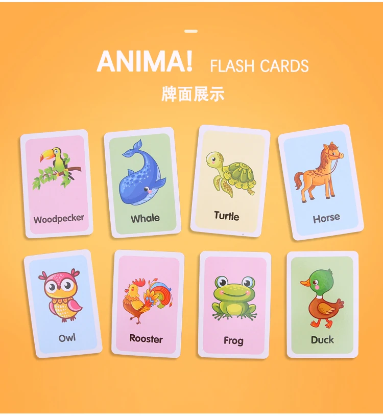 Буквы Baby игральных карт образовательная карточка игры дети изучают флэш-карты английские слова Раннее Обучение карты ребенка для игры в покер карты