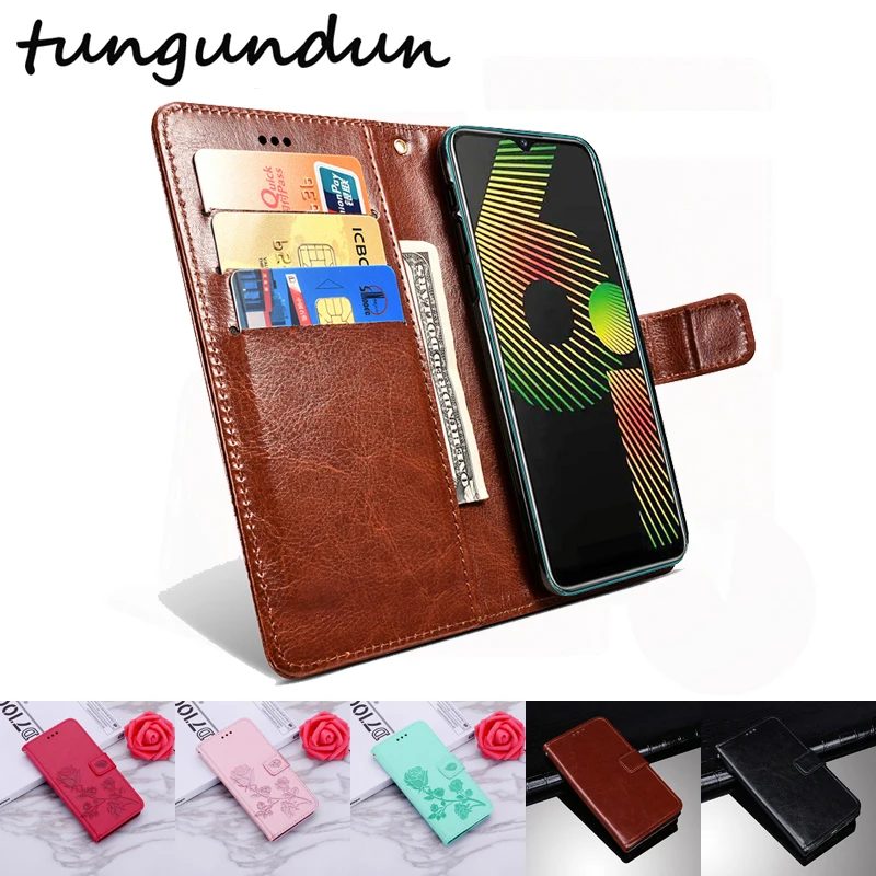 Phone Flip Case For OPPO Realme 6 Pro Protective Cover Luxury PU Leather TPU Silicone Case For Realme 6i 6s Protector Shell Bag