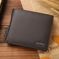 100 genuine leather men wallets premium product real cowhide wallets for man short black walet portefeuille homme