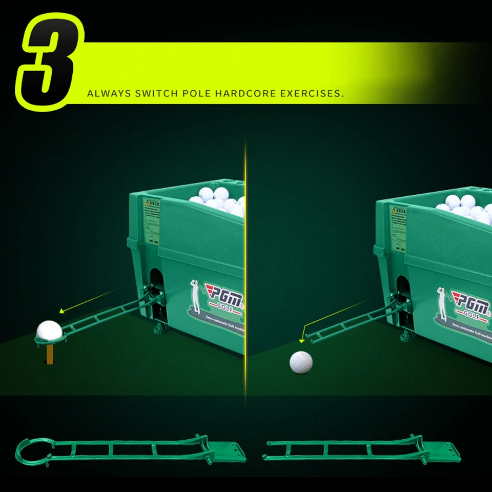 Автомат для игры в гольф с мячом робот бокс поворотный тренажер стойка клуба