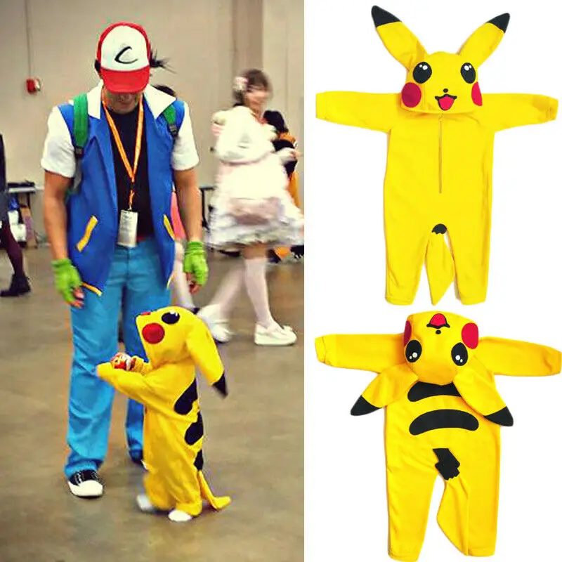 Pikachu/Детская Пижама в виде единорога с покемонами; детская пижама для костюмированной вечеринки; ночное белье цельное платье для Хэллоуина; комбинезон
