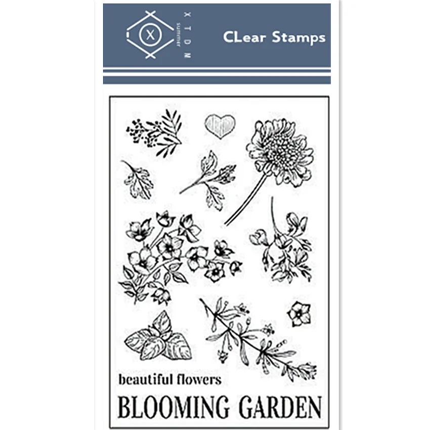 Хит продаж прозрачный штамп с алфавитом и цветами/силиконовый альбом для