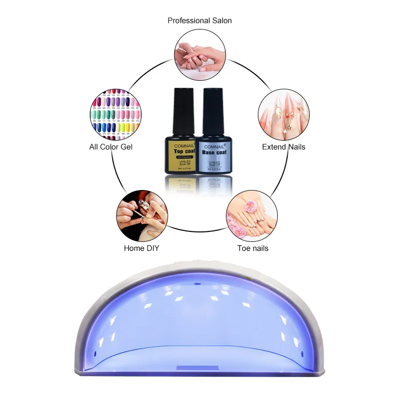 Мини электрическая УФ Светодиодный лампа для ногтей сушилка 24 Вт Ламповые ленты