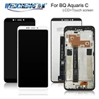 ЖК-дисплей 5,45 дюйма для BQ Aquaris C, ЖК-дисплей кодирующий преобразователь сенсорного экрана в сборе, запасные части для ЖК-экрана BQ C, сенсор с рамкой