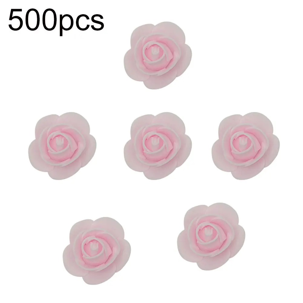 Новое поступление 500 шт 3,5 см ПЭ пена Искусственный цветок розы DIY медведь кукла Дворец бракосочетаний Декор