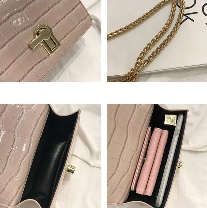 Винтажная модная мини-сумка под крокодилью кожу 2019 новая качественная кожаная