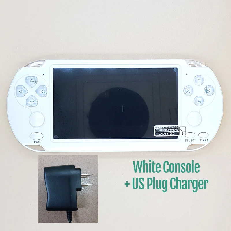 White With US Plug Новая видеоигровая консоль 5,1 дюймов 8 Гб встроенные 10000 Ретро игры для psp поддержка TF расширение портативный игровой плеер - Цвет: White With US Plug