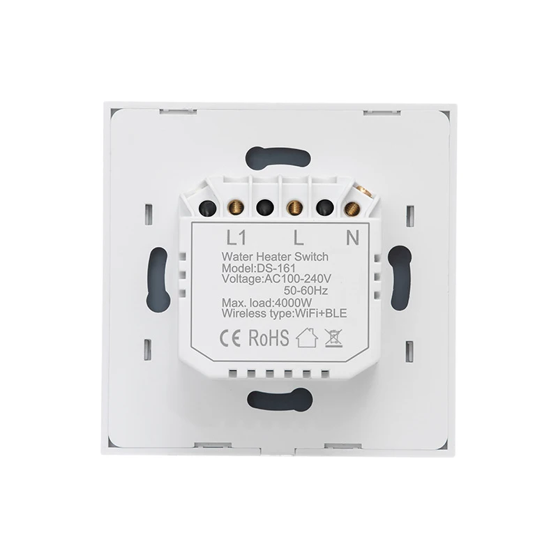 

TUYA 20A Water Heater Switch Smart Home Wifi Touch Wall Switch Smart Life APP Timing Remote Control Work With Google Home Alexa