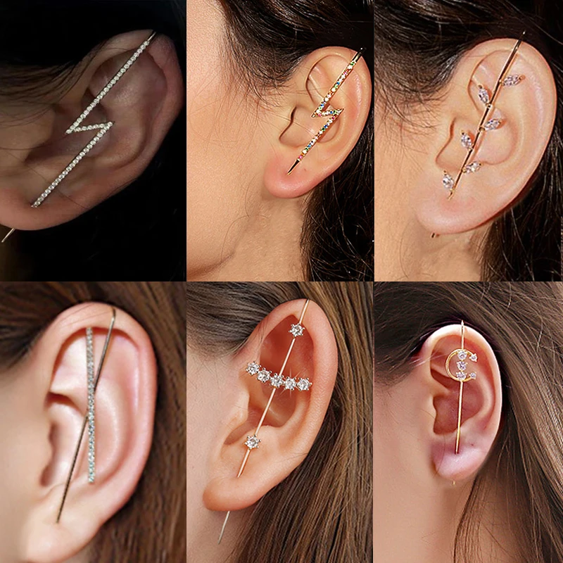 1 шт. цвета: золотистый Цвет с украшением в виде кристаллов асимметричные серьги