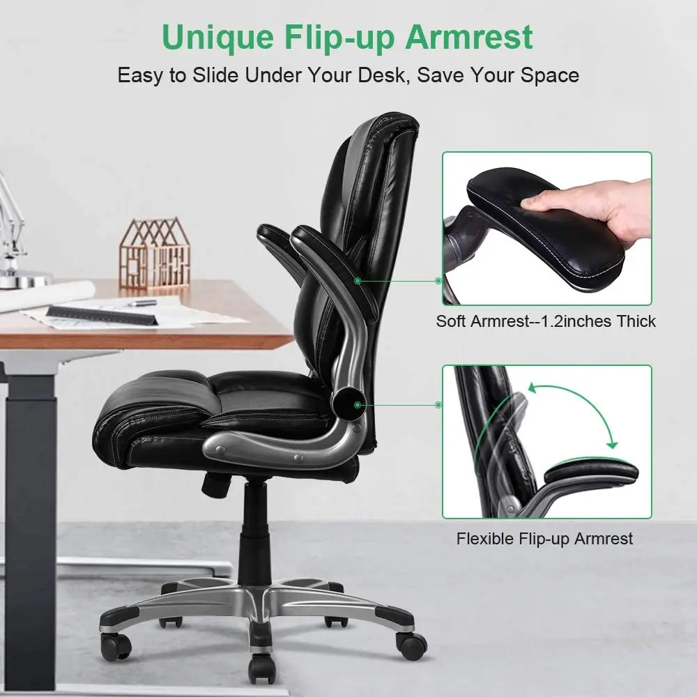 

Кресло офисное, с откидным подлокотником, с высокой спинкой