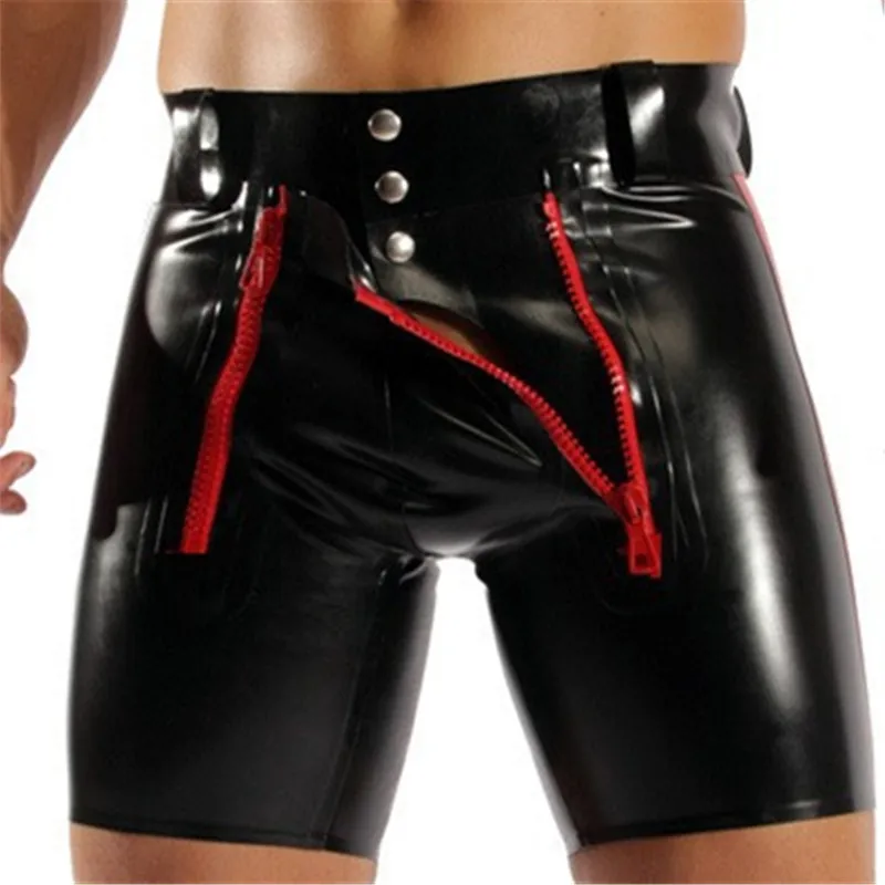 

Latex Gay Wetlook Open Crotch Sissy Pants Faux Leather Fetish Men Porn Pole Dance Crotchless Pants BDSM Gay Erotic Clothes