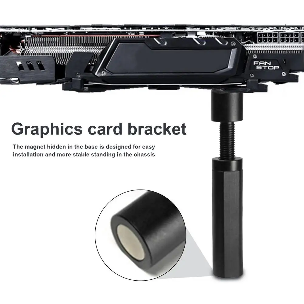 Graphics Card GPU Brace Support Adjustable Aluminum Alloy Video Card Sag Holder Bracket Jack Desktop PC Case Accessories
