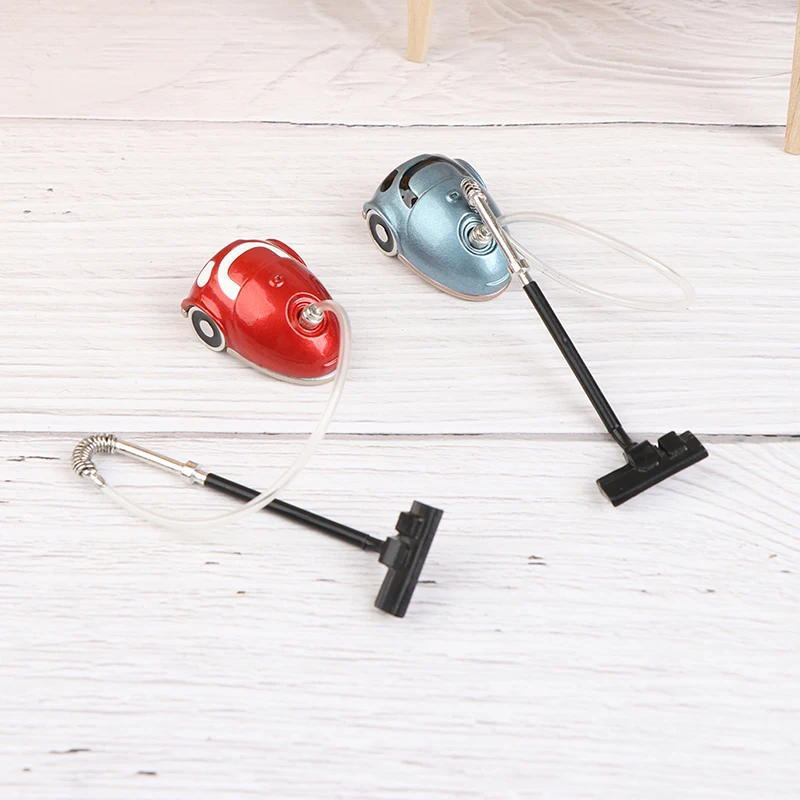 

1/12 миниатюрный аксессуар для кукольного домика пылесос черный и синий