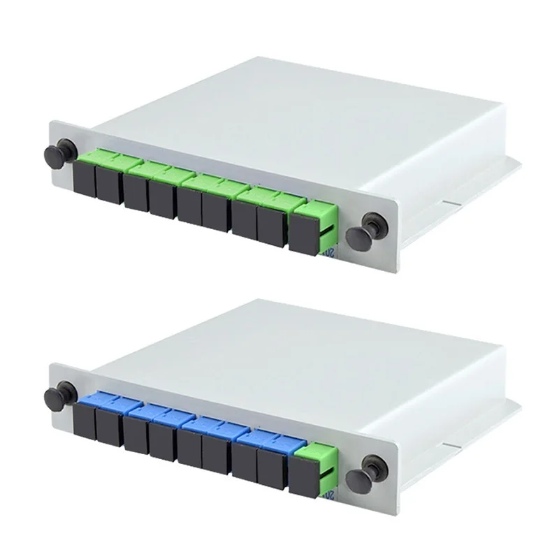 Оптовый продавец вставка ПЛК кассеты типа SC APC 1x4 волоконно-оптический сплиттер 1x8