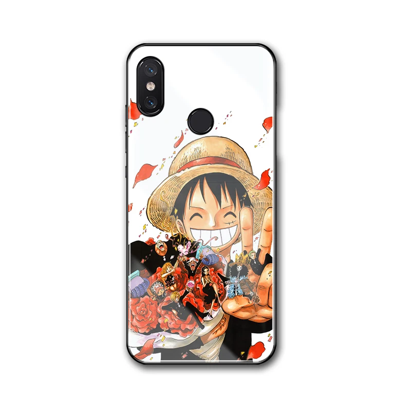 Для xiaomi redmi note 8 чехол стекло аниме обезьяна D luffy для mi 6 6x 5 7 Max 3 play k20 pro k30 | Мобильные