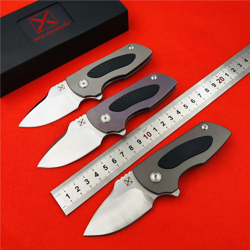Оригинальный складной мини нож для рыбалки маленький 14c28n из титанового сплава