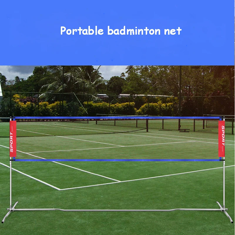 Профессиональная тренировочная сеть для бадминтона портативная стандартная