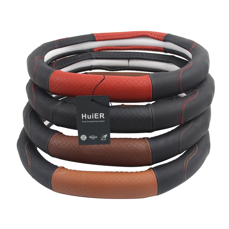 Чехол для руля автомобиля HuiER овальной формы подходит только Peugeot 4008 5008