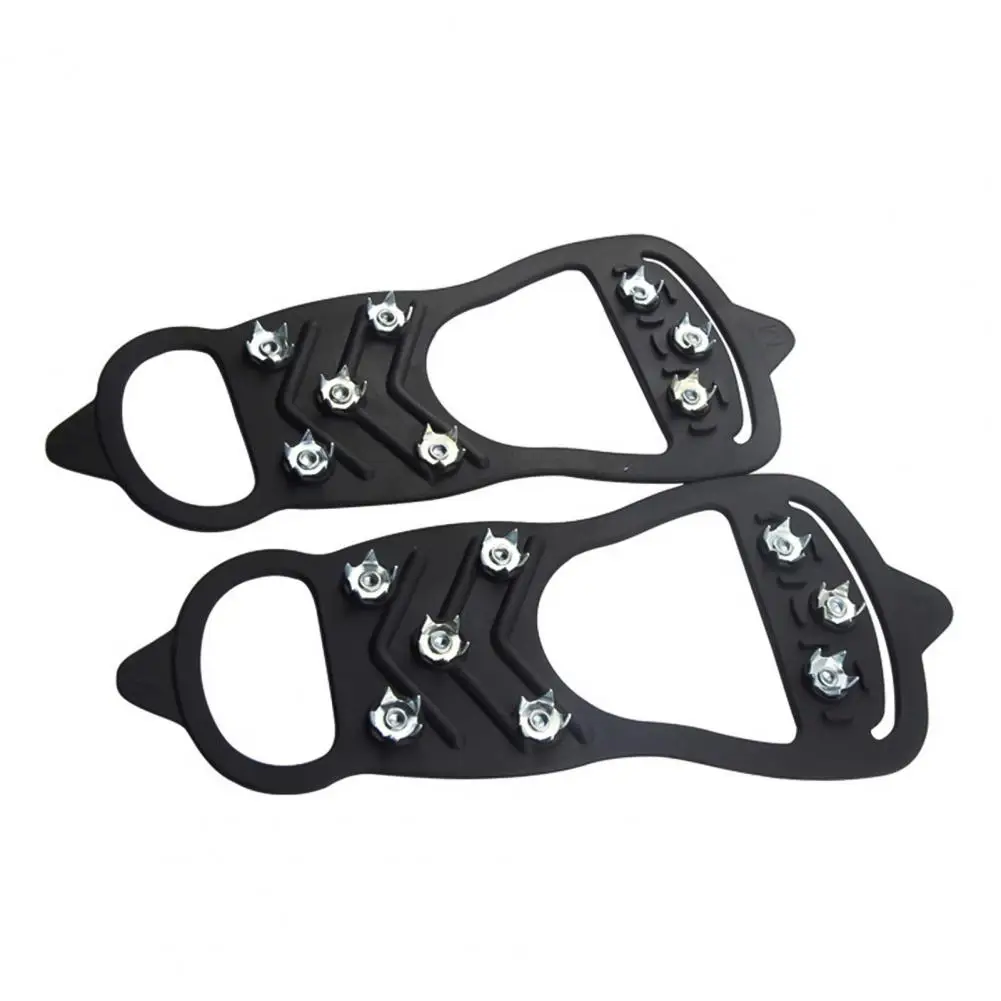 

2Pcs Non-slip 8-tooth Crampons Silicone Shoes Cover Outdoor Travel Equipment ndoor Outdoor Rainy Day Reusable
